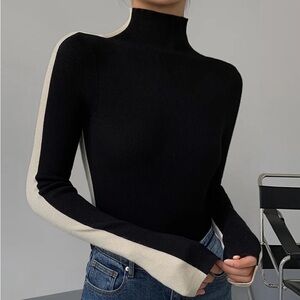 NWT double sided, two toned Turtleneck Sweater